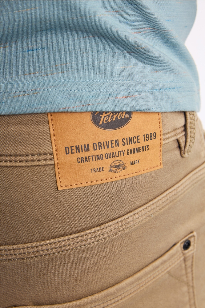JACKSON GEKLEURDE DENIM SHORT M ROS SHO005 7130 Light Tan